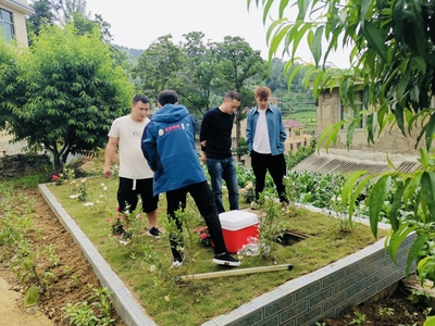 2024年4月完成的​安顺市普定县农村人居环境整治项目（无动力污水处理系统）